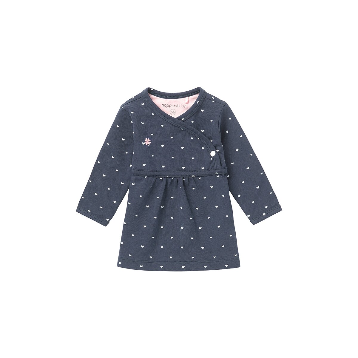 Rochie fetite, Noppies, cu inimioare, Nevada, bleumarin