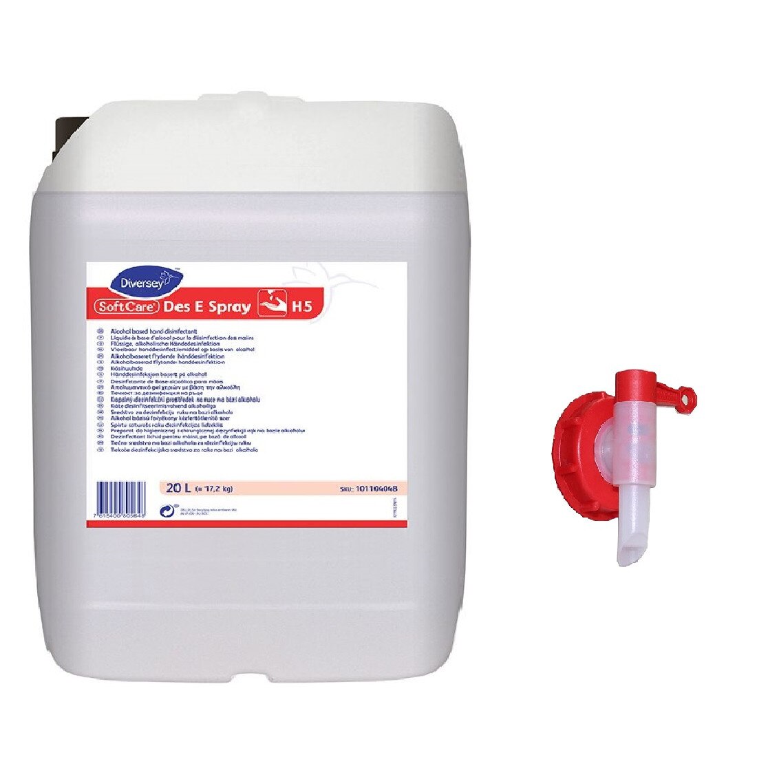 Dezinfectant pentru maini Soft Care Des E Spray 20L cu robinet