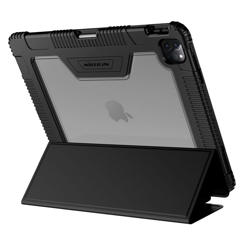 Husa Nillkin Armor Leather compatibila cu iPad Pro 12.9 inch (2018/2020) Black