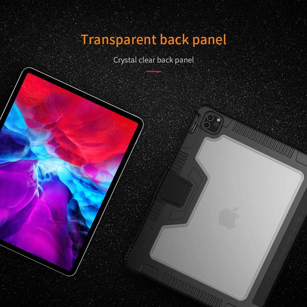 Husa Nillkin Armor Leather compatibila cu iPad Pro 12.9 inch (2018/2020) Black