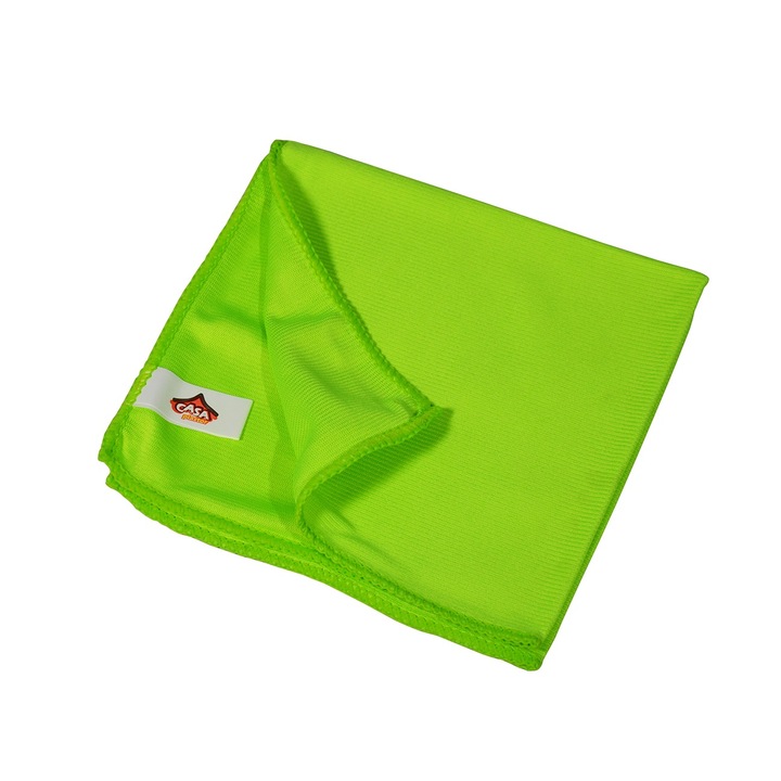 Set 10 lavete microfibra, pentru sticla, 40x40 cm, verzi