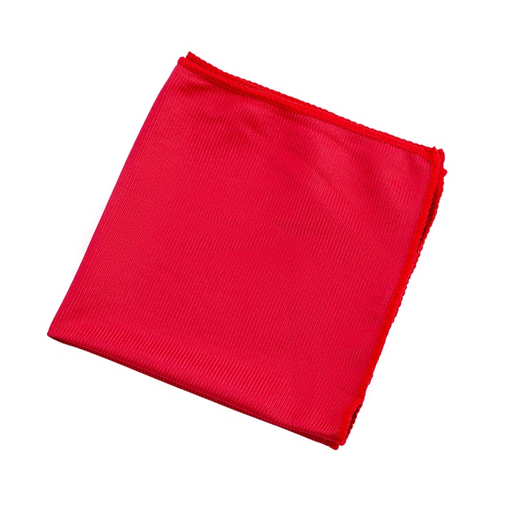 Set 10 lavete microfibra, pentru sticla, 40x40 cm, rosii