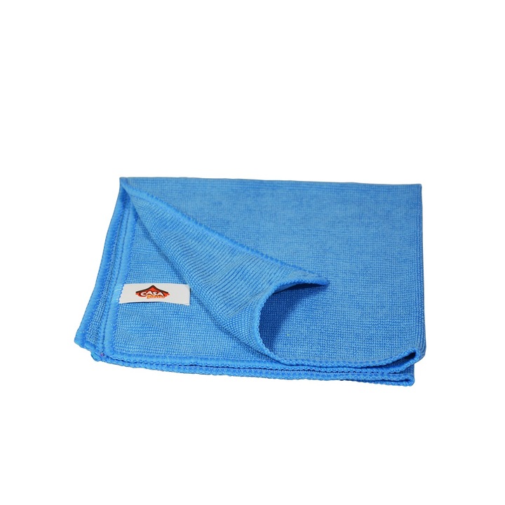 Set 5 lavete ultra profesionale din microfibra, 40x40 cm , albastre