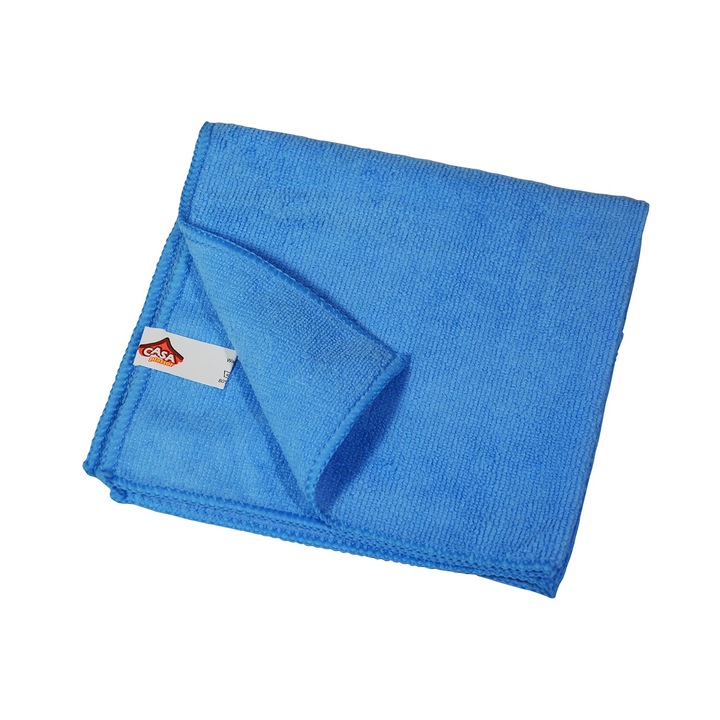 Set 10 lavete universale din microfibra, 30x30 cm, albastre