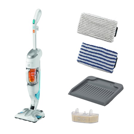 Aparat de curatat cu abur ROWENTA Clean & Steam RY7577WH, 1700W, rezervor apa 0.7 L, motor By Pass, Filtru anticalcar, Reglaj abur, Alb