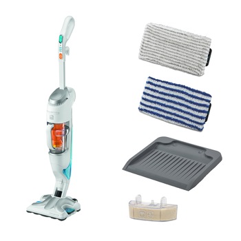 Aparat de curatat cu abur ROWENTA Clean & Steam RY7577WH, 1700W, rezervor apa 0.7 L, motor By Pass, Filtru anticalcar, Reglaj abur, Alb Aparat de curatat cu abur ROWENTA Clean & Steam RY7577WH, 1700W, rezervor apa 0.7 L, motor By Pass, Filtru anticalcar, Reglaj abur, Alb