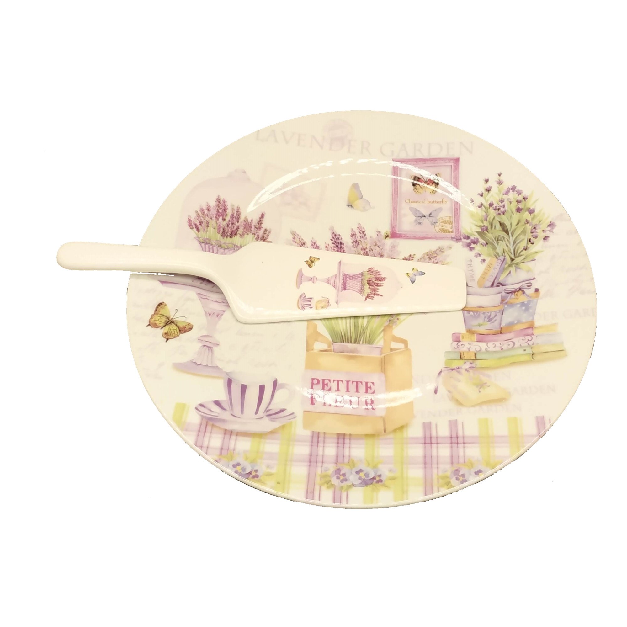 Platou tort cu spatula, 26 cm, ClauM