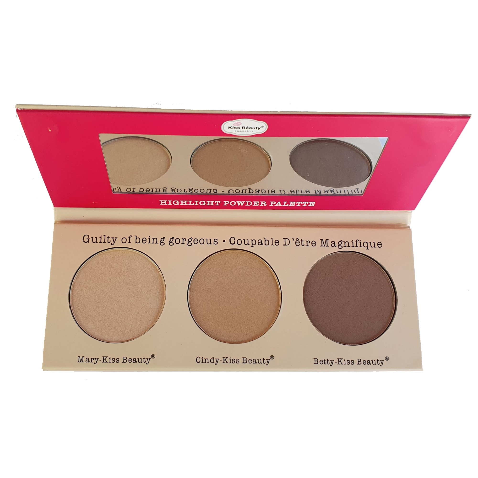 Paleta Iluminatoare Kiss Beauty 3 nuante