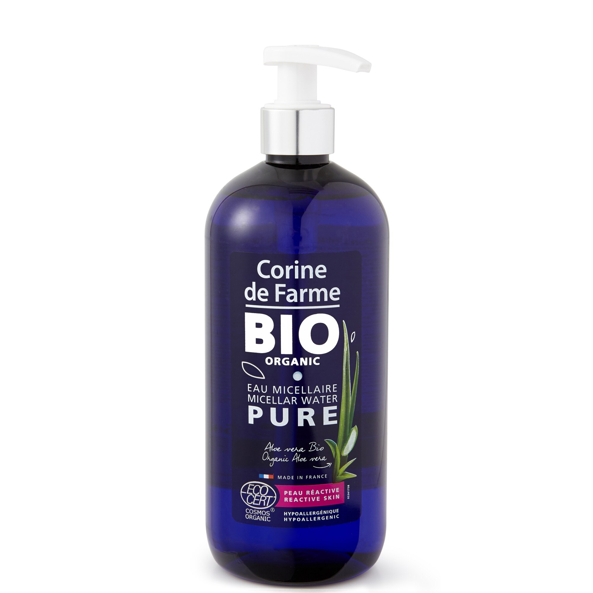 Apa micelara cu aloe vera Corine de Farme Bio Organic Pure, 500 ml