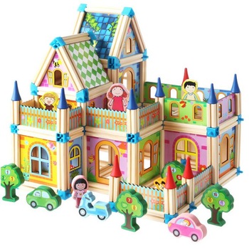 Joc de Asamblare si Constructie din Lemn, 3D, 6in1, Multiple Posibilitati de Construire, Numeroase Figurine, 128 Piese, Multicolor Joc de Asamblare si Constructie din Lemn, 3D, 6in1, Multiple Posibilitati de Construire, Numeroase Figurine, 128 Piese, Multicolor