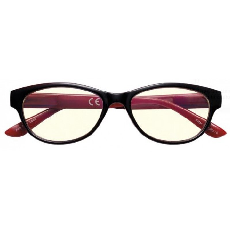 Ochelari anti Lumina Albastra, Zippo, Protectie ecran Telefon, Calculator, marime universala, B9 Zero Rosu