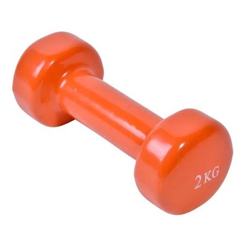 Gantera 2 kg, LiveUp, 16,5 cm, Portocaliu Gantera 2 kg, LiveUp, 16,5 cm, Portocaliu