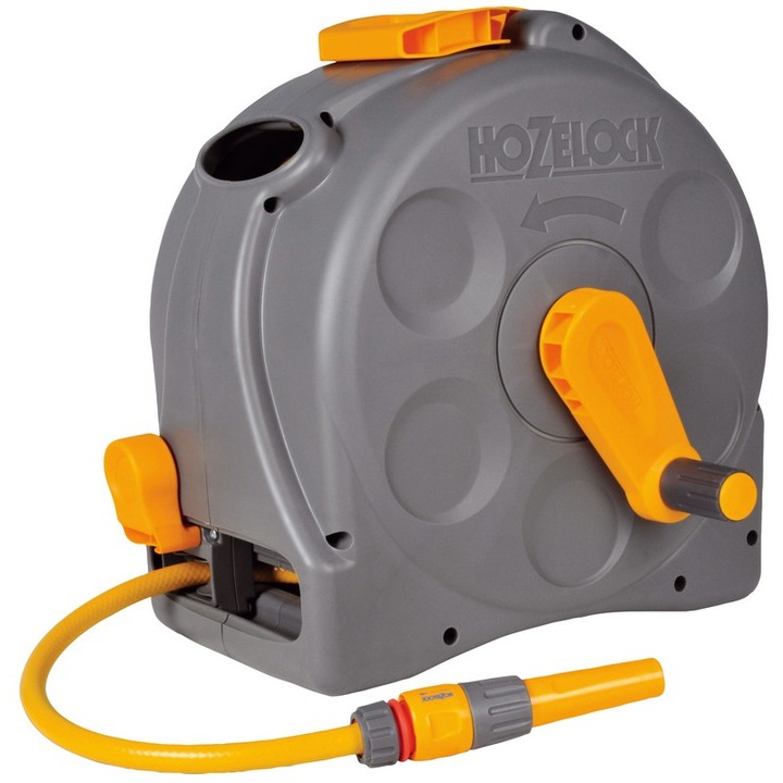 Rola derulator cu furtun pentru irigare Hozelock, 25 m Gri 25 m