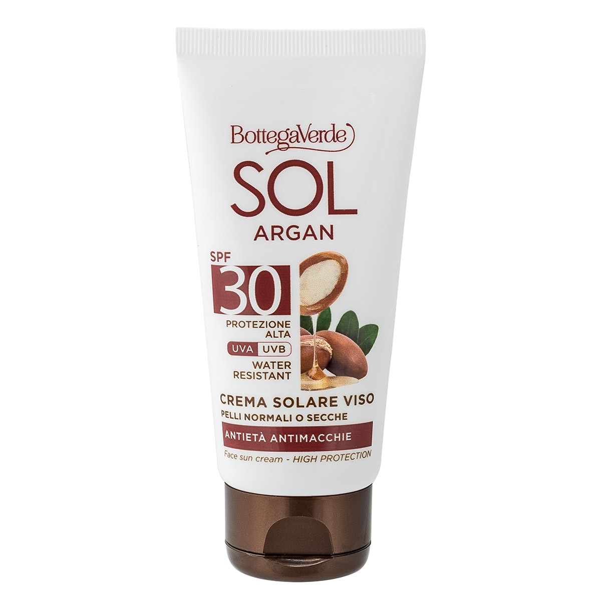Crema pentru fata, antirid, cu ulei de argan si vitamina E, SPF 30 - SOL Argan, 50 ML, Bottega Verde