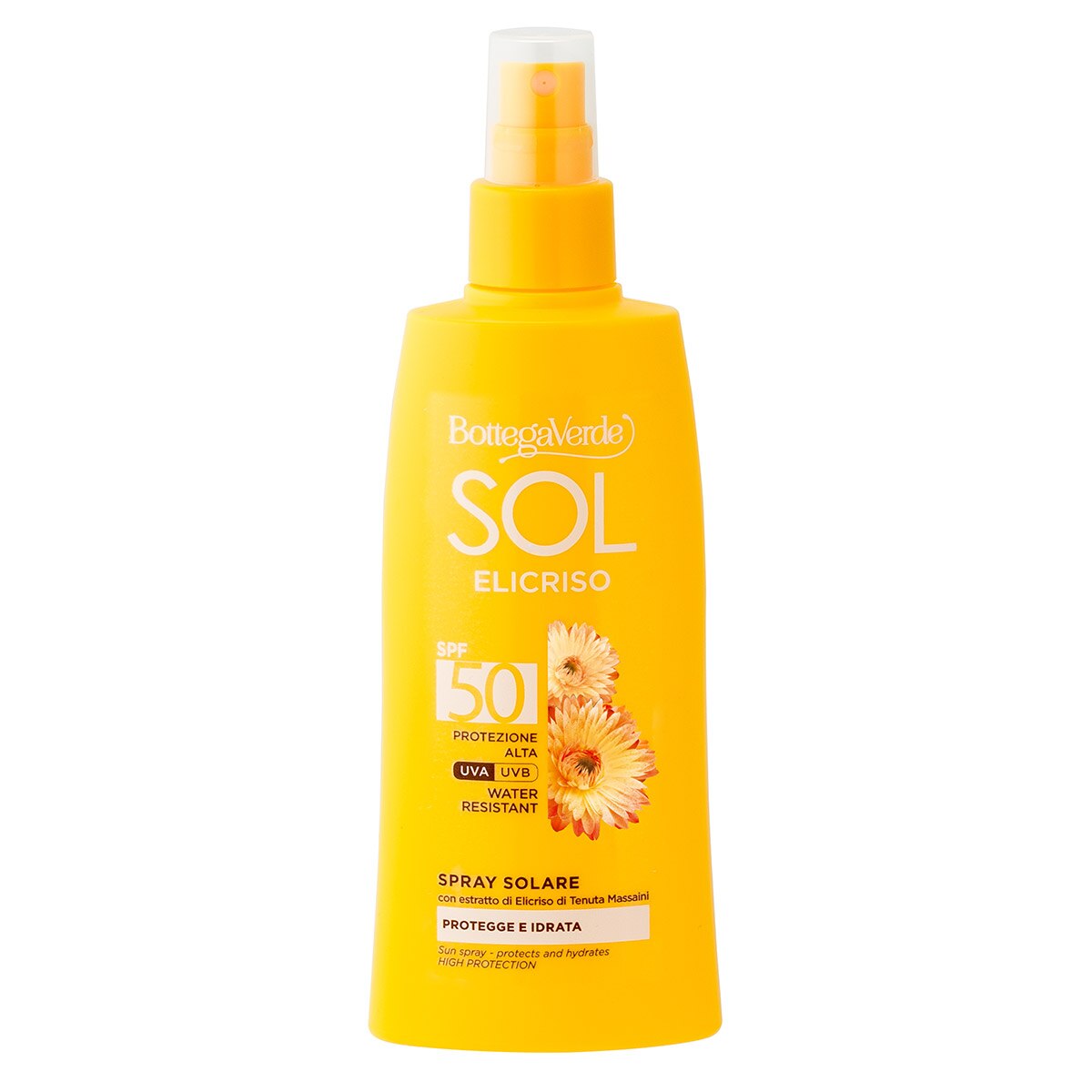 Lapte pentru copr cu SPF 50, rezistent la apa - Sol Elicriso, 200 ML, Bottega Verde