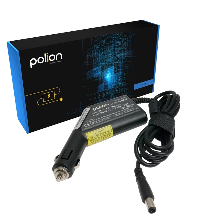 Incarcator Auto Dell 65W 19.5V 3.34A 7.4x5.0 pentru masina Inspiron Latitude Studio Vostro XPS PA-12 YD637 10-3149