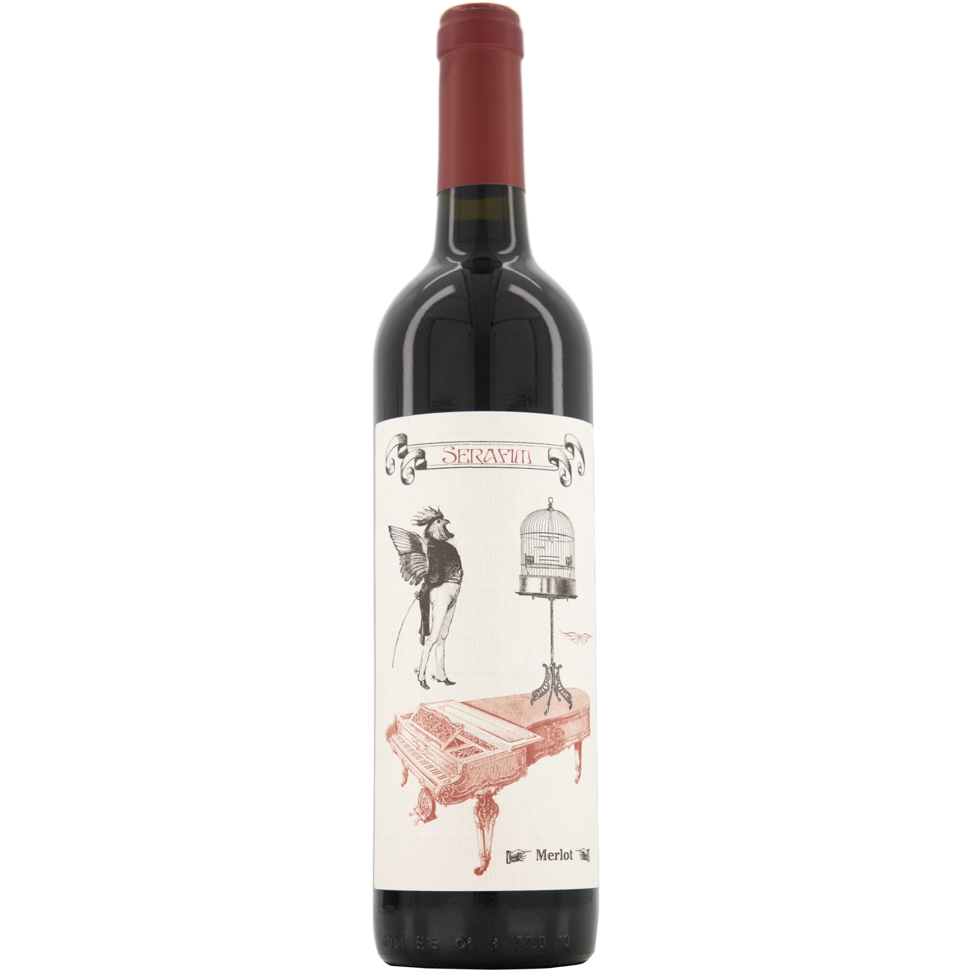 Vin Rosu Serafim Merlot, Sec, 0.75l