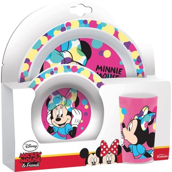 Set 3 piese, Disney, mic dejun Minnie Set 3 piese, Disney, mic dejun Minnie