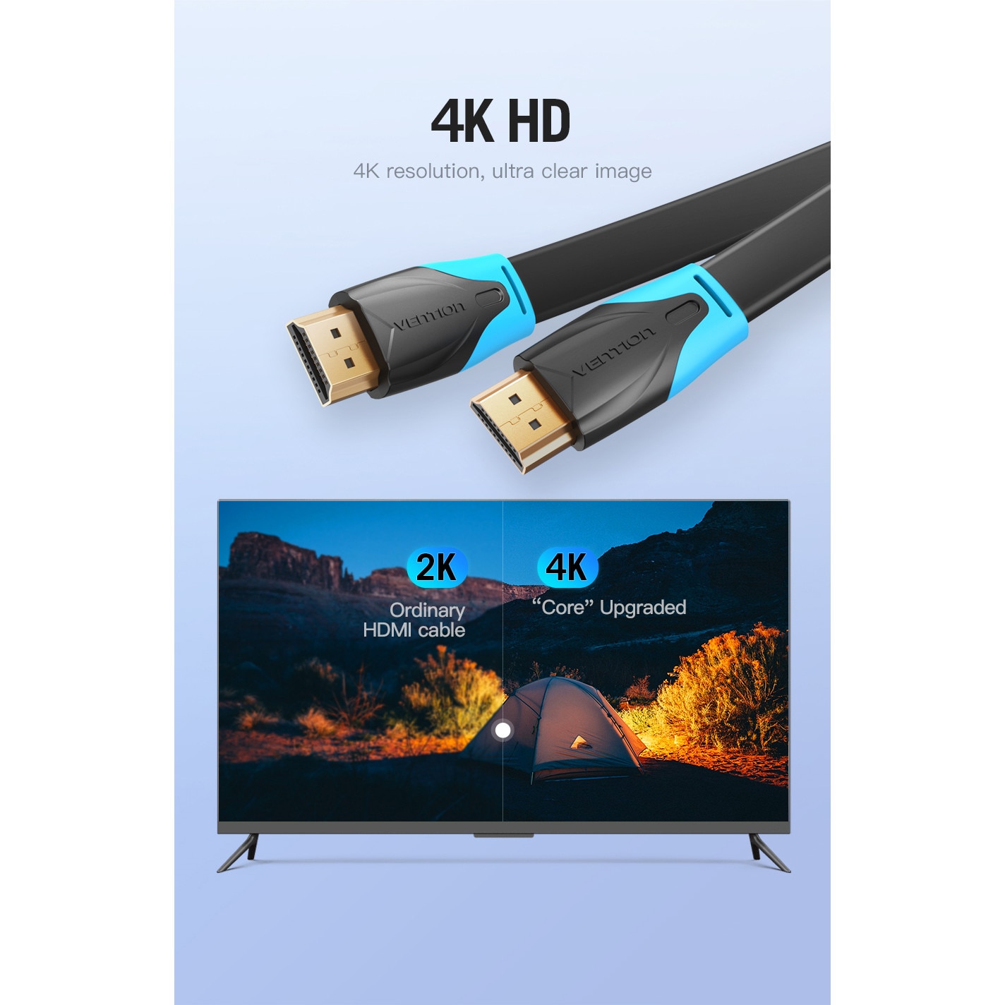Cavo HDMI Full HD 4K 3D 1,5 metri 1080p Connettori Dorati alta velocità