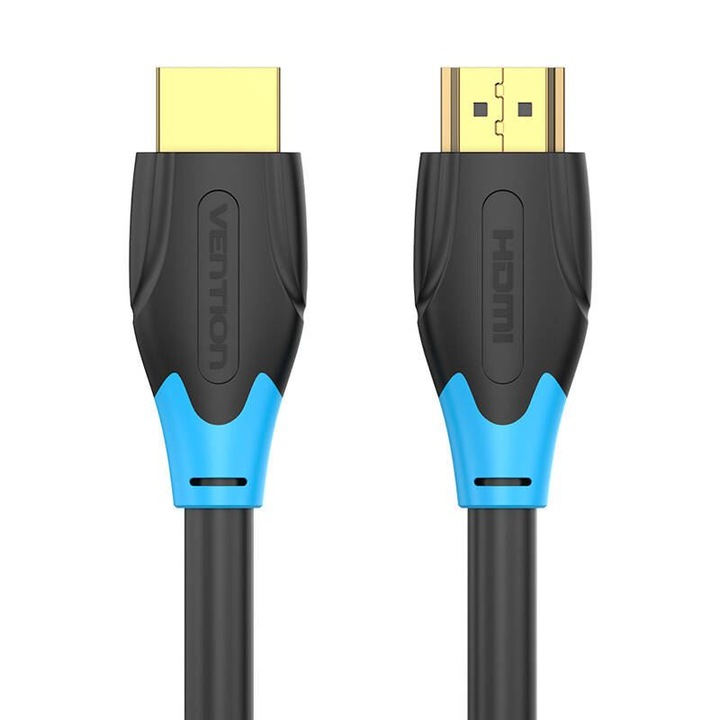 Кабел Vention HDMI v2.0 M / M 4K/60Hz Gold - 5м, Черен цвят