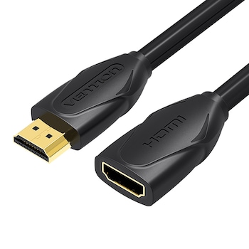 Cablu de extensie HDMI 2.0 ,4K si 3D HDMI ,mama - tata, 1 metru,Vention Cablu de extensie HDMI 2.0 ,4K si 3D HDMI ,mama - tata, 1 metru,Vention