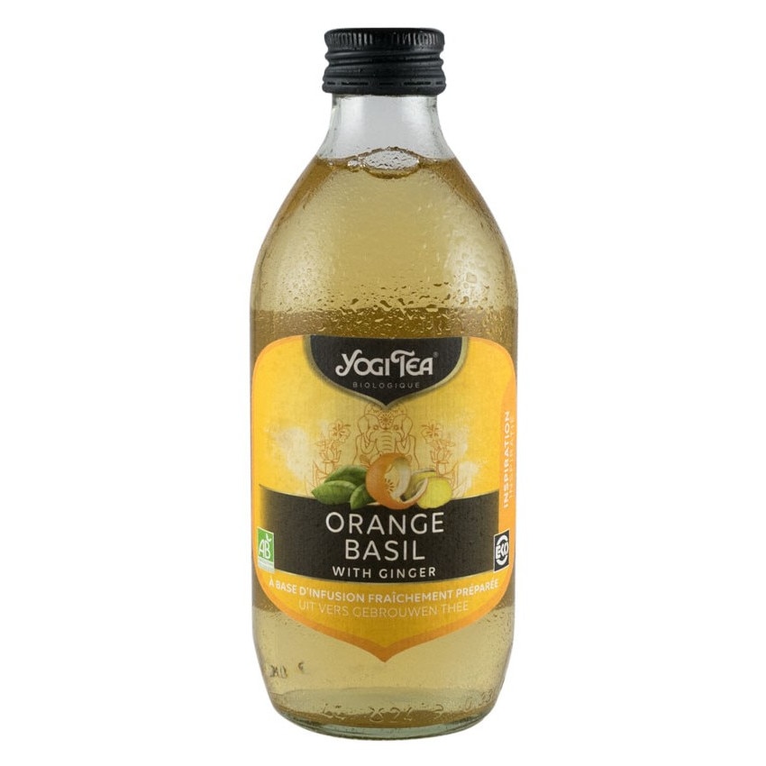 Preparat BIO din ceai de portocale si busuioc cu ghimbir Yogi Tea 330 ml