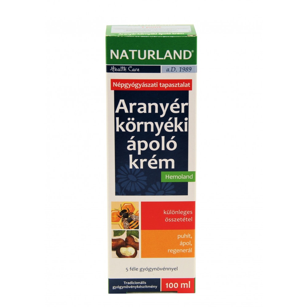 Crema de ingrijire pentru hemoroizi, 100 ml, Naturland