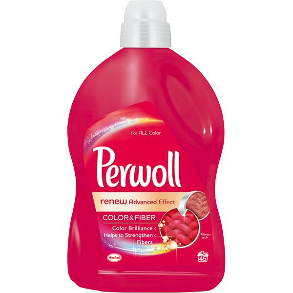 Detergent Lichid Rufe Color PERWOLL Color & Fiber, 2.7 L pentru 45 Spalari