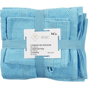 Set 6 prosoape albastre roz Tex Home Set 6 prosoape albastre roz Tex Home