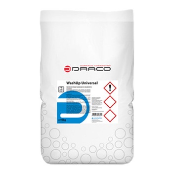 Detergent pentru spalarea tesaturilor albe si colorate, Washup Universal, 200 de spalari, 15kg Detergent pentru spalarea tesaturilor albe si colorate, Washup Universal, 200 de spalari, 15kg