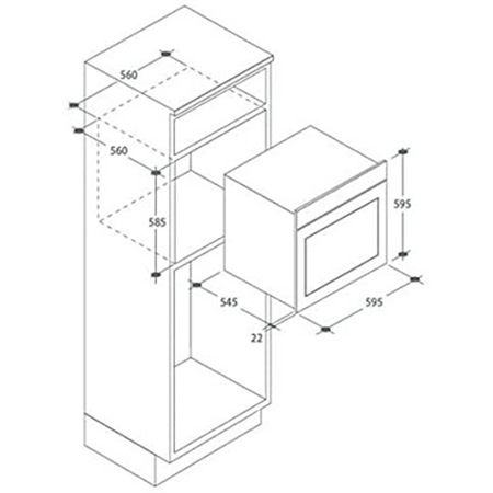 Cuptor incorporabil Candy FCXP 615 X/E, Electric, 80 l, Autocuratare pirolitica, Timer, Grill, Cook Light, Clasa A, Inox
