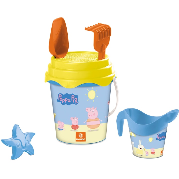 Комплект играчки за пясък Mondo - Peppa Pig, 4 аксесоара