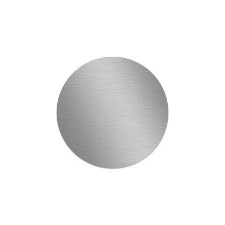 Placa metalica autoadeziva pentru suporturi auto magnetice, argintiu, 30 mm