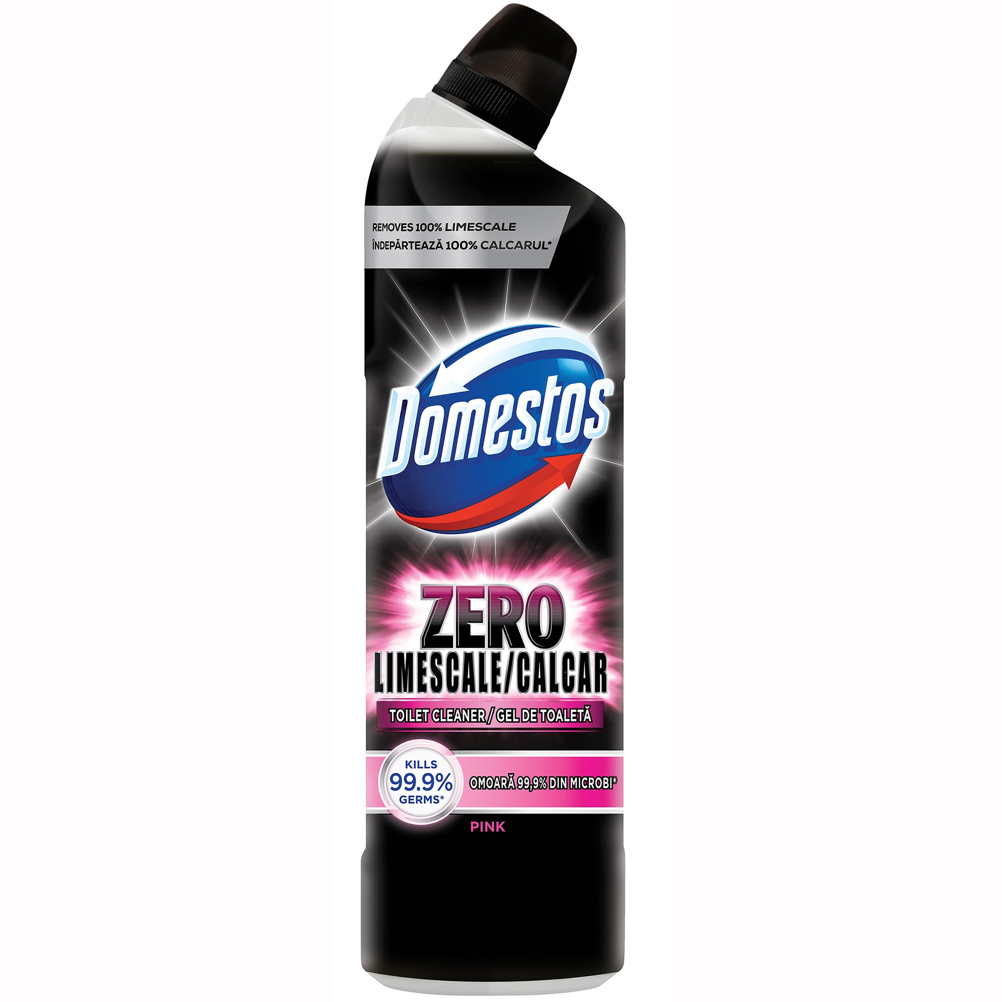 Dezinfectant gel Domestos Zero Calcar, Pink, 750 ml