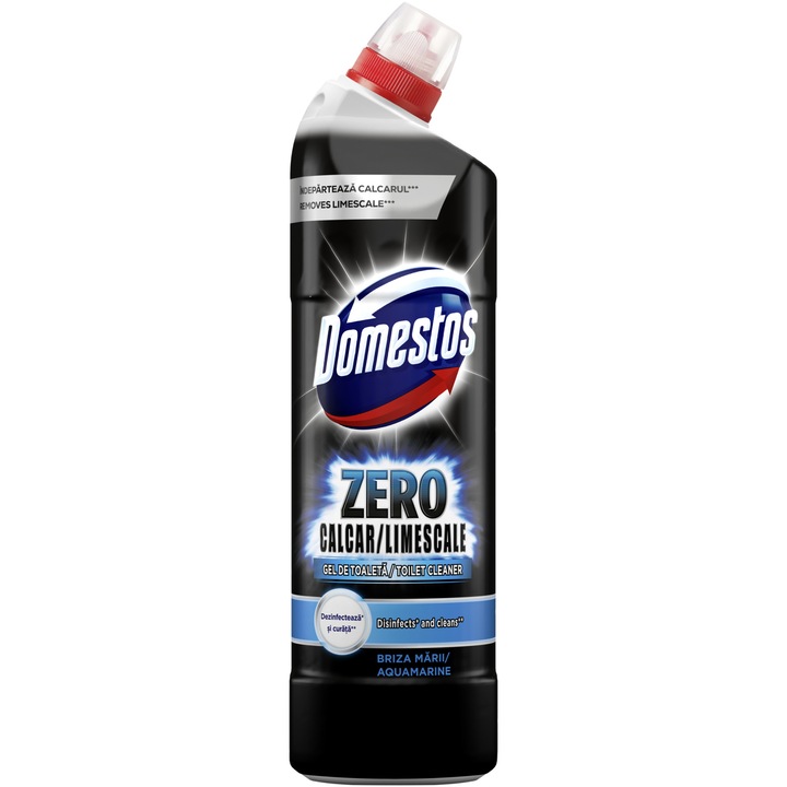 Dezinfectant gel Domestos Zero Calcar, Aquamarine, 750 ml