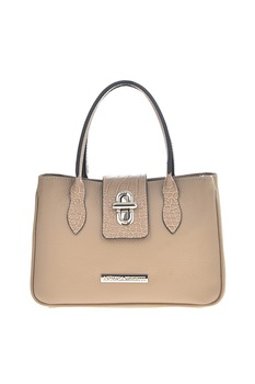 Antonia Moretti, Genata de piele cu bareta detasabila de umar, Bej Antonia Moretti, Genata de piele cu bareta detasabila de umar, Bej