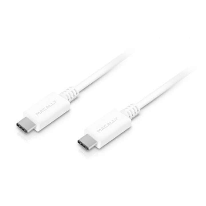 USB-C кабел Macally USB-C to USB-C Cable за MacBook и компютри с USB-C порт, 180 Cm