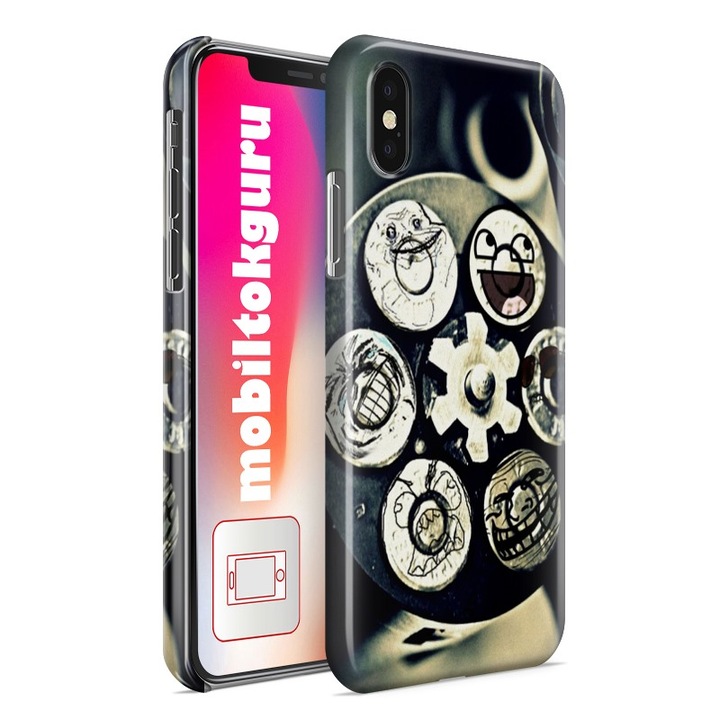 Trollfaces iPhone 5s 3D telefontok tok hátlap védőtok 2