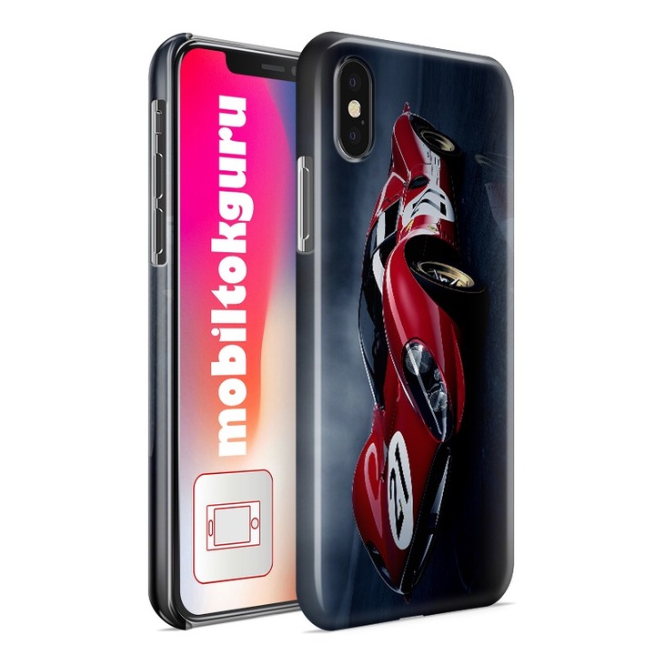 Ferrari mintás Huawei P10 Lite telefontok tok hátlap védőtok 26