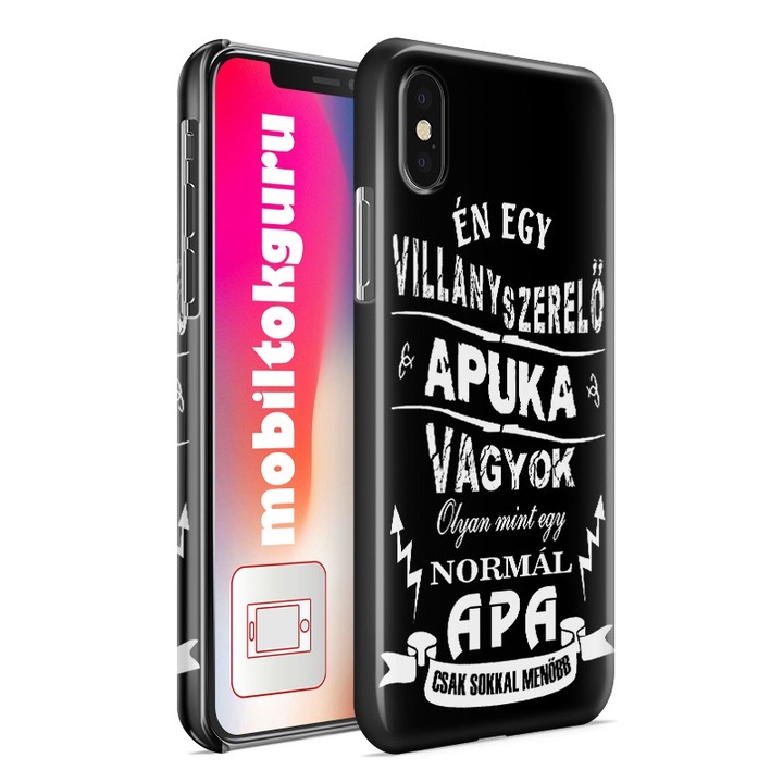 Villanyszerelő apuka iPhone 5s 3D telefontok tok hátlap védőtok 1