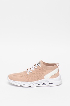 Bullboxer, Pantofi sport slip-on de plasa, Bej, 39 Bullboxer, Pantofi sport slip-on de plasa, Bej, 39