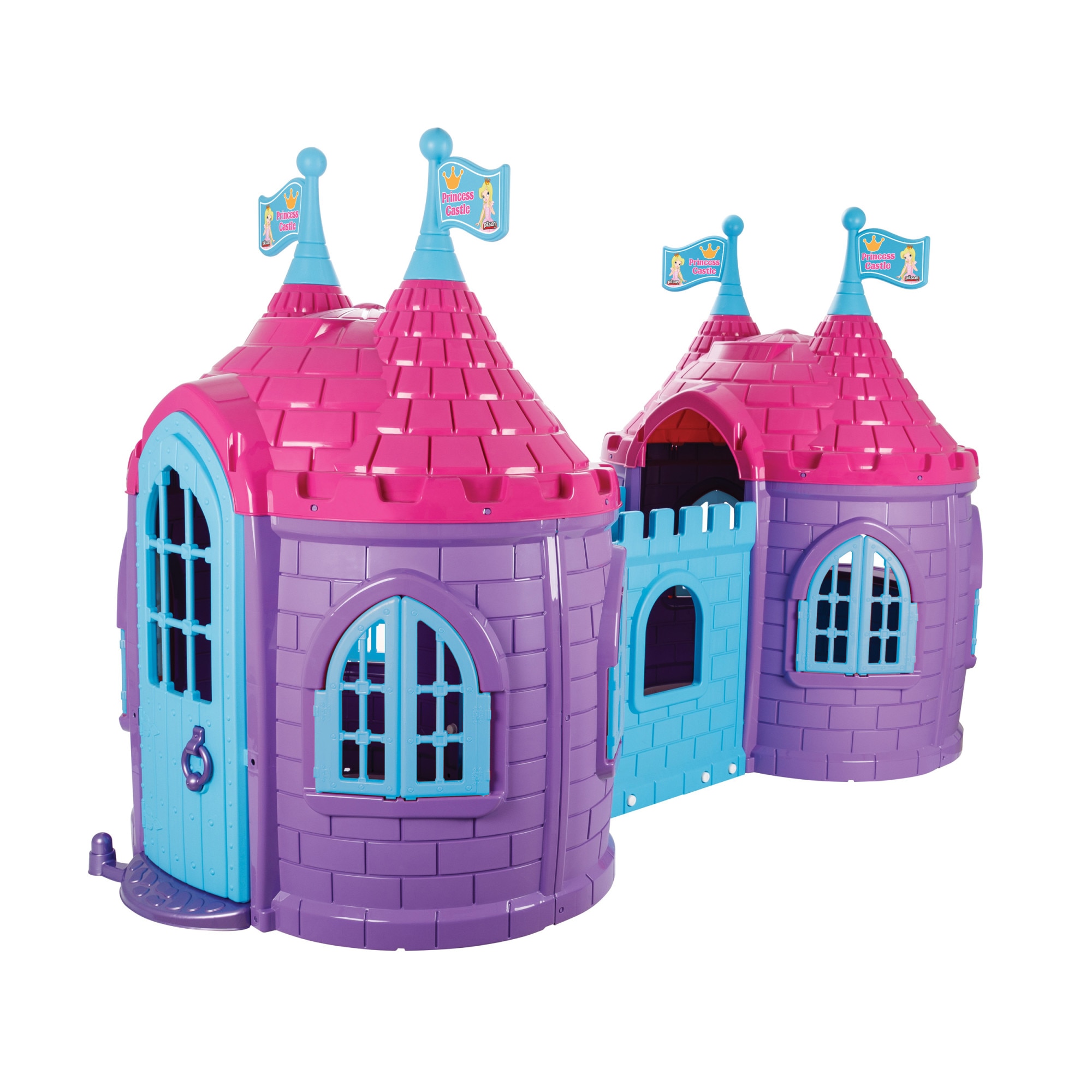 Casuta pentru copii Pilsan - Princess castle, cu turnuri, mov