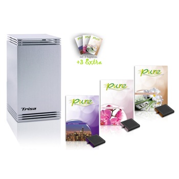 Pachet odorizant de camera Trisa pure cu 3 rezerve Extra Pachet odorizant de camera Trisa pure cu 3 rezerve Extra