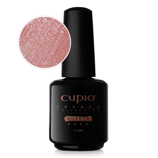 Oja Rubber base Cupio French Collection - Perfect French Shimmer Silver 15ml
