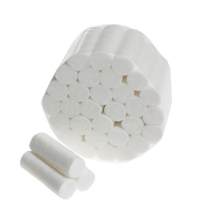 Rulouri din bumbac set 600 bucati, dimensiune 37mmx10mm