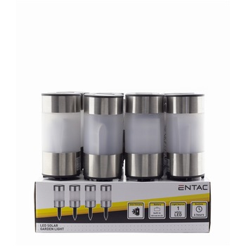 Pachet 12 lampi solare LED ENTAC, 21 cm Pachet 12 lampi solare LED ENTAC, 21 cm