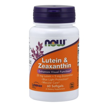 Supliment alimentar Now Foods, Luteina si Zeaxantina, 60 capsule moi Supliment alimentar Now Foods, Luteina si Zeaxantina, 60 capsule moi