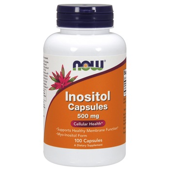 Supliment alimentar Now Foods, Inozitol 500 mg, 100 capsule Supliment alimentar Now Foods, Inozitol 500 mg, 100 capsule