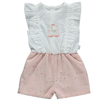 Salopeta bumbac, Bebetto - Hope, Roz somon Salopeta bumbac, Bebetto - Hope, Roz somon