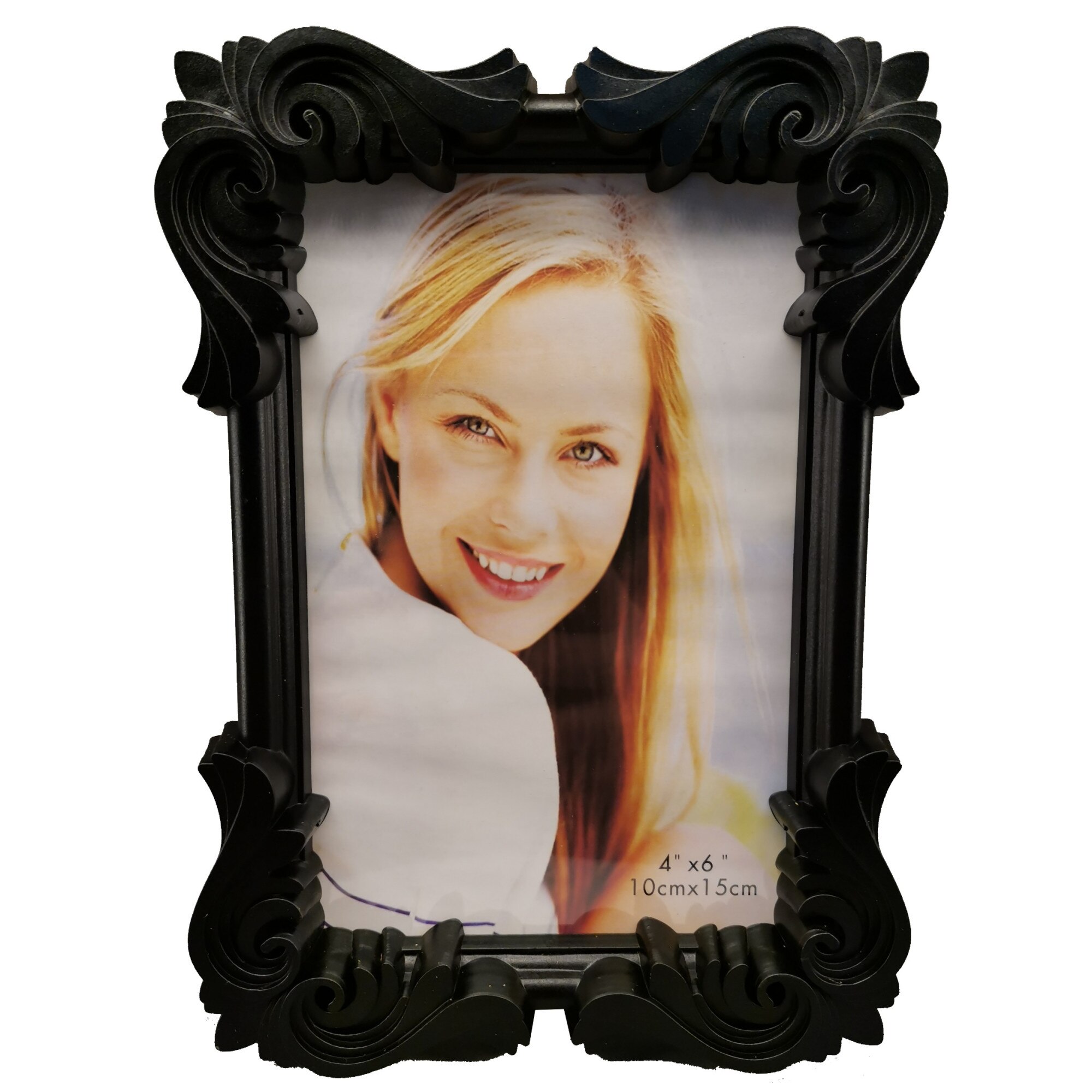 Rama foto, din plastic, 10x15cm, Claum, neagra